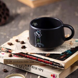 ماگ مشکی طرح گربه